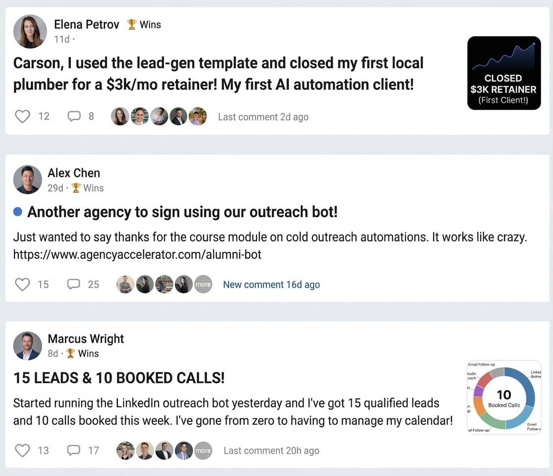 AI Automation Agency Starter Kit proof and testimonial examples
